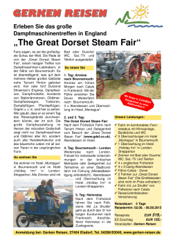 The Great Dorset Steam Fair 2015 - Gerken