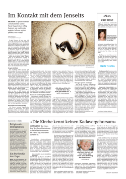 Im Kontakt mit dem Jenseits