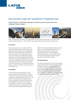 Das scharfe Auge der saudischen Flugsicherung