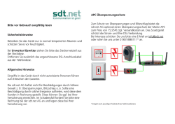 € sdt.net Kommunikation ist grün! Bitte vor Gebrauch sorgfältig lesen