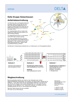 Anfahrtbeschreibung Geisenhausen Delta Gruppe