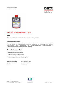 DELTA 1K-Lack-Härter / TBS - CD