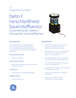 Delta F Verschleißfreier Sauerstoffsensor