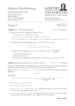 Blatt 6 - Professur für Theoretische Informatik