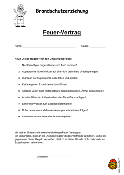 Feuer-Vertrag