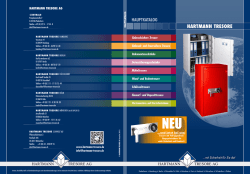HARTMANN TRESORE Hauptkatalog