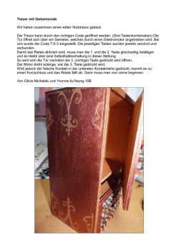 Tresor mit Geheimcode - Stromberg
