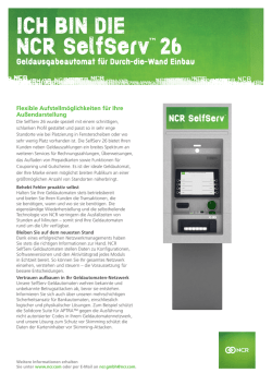 ICH BIN DIE NCR SelfServ&trade; 26