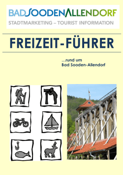 FREIZEIT-FÜHRER - Bad Sooden