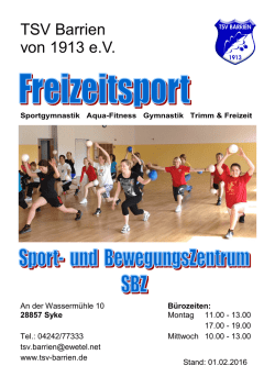 Boschüre Freizeit