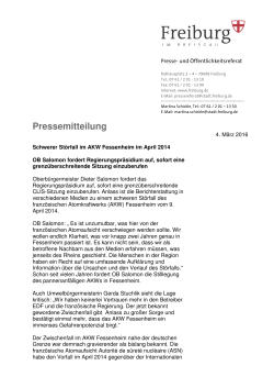 04-03 Fessenheim-OB fordert CLIS-Sitzung
