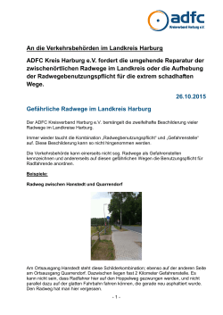 fordert - ADFC - Kreis Harburg