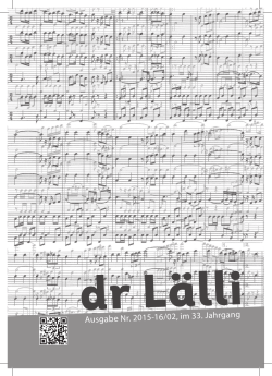 Dr Lälli 2015/16 - Lälli Clique Basel