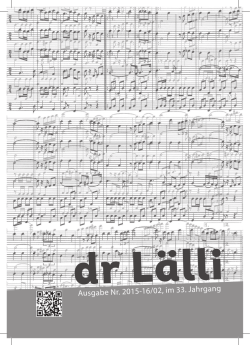 Dr L&auml;lli 2015/16 - L&auml;lli Clique Basel