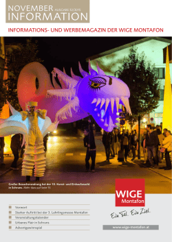 InformatIon - WIGE Montafon