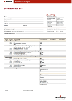 Bestellformular ISSr