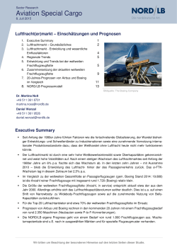 Aviation Special Cargo Juli/2015: Luftfracht(er)markt
