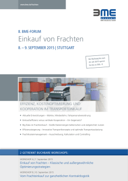Einkauf von Frachten