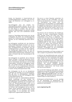 AGB für Personalvermittlung deutsch