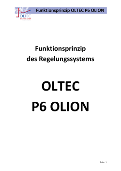 Funktionsprinzip OLTEC P6 OLION