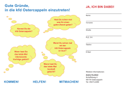 MITMACHEN! Gute Gründe, in die kfd Ostercappeln einzutreten!
