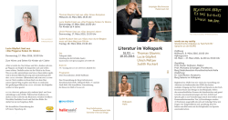 "Literatur im Volkspark"