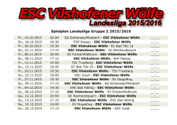 Spielplan Landesliga Gruppe 2 2015/2016
