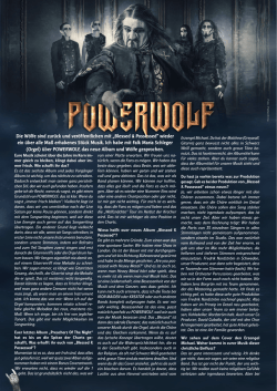 Die W&ouml;lfe sind zur&uuml;ck und ver&ouml;ffentlichen mit &bdquo;Blessed & Possessed