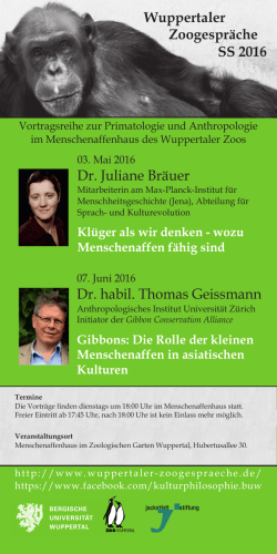 Flyer - Philosophisches Seminar - Bergische Universität Wuppertal