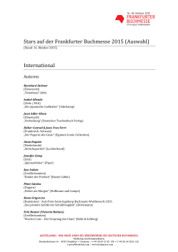 Template Presse - Frankfurter Buchmesse