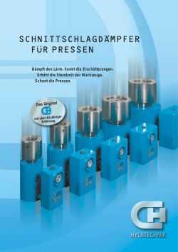 SCHNITTSCHLAGD&Auml;MPFER F&Uuml;R PRESSEN