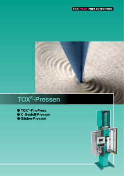 TOX®-Pressen - TOX® PRESSOTECHNIK