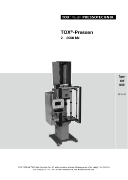 TOX®-Pressen - TOX® PRESSOTECHNIK