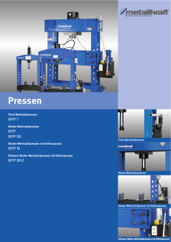 Pressen - HK Maschinentechnik