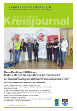 Herz-Kreislauf-Stillstand: Mobile Retter im Landkreis Germersheim
