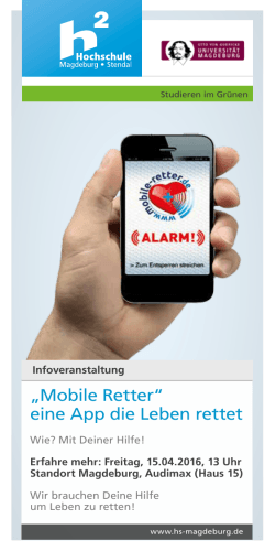 „Mobile Retter“ eine App die Leben rettet