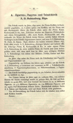 A. Zigarren-, Papyros— und Tabakfabrik
