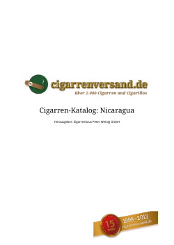 Cigarren-Katalog: Nicaragua