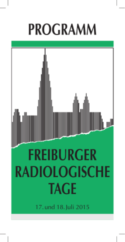 Programm Freiburger radiologische Tage