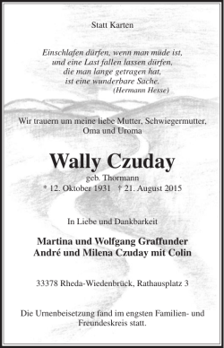 Wally Czuday