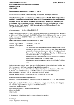 Landratsamt Weimarer Land Apolda, 2016-02-22 Haupt