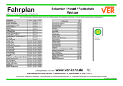 Haupt-/ Real-/ Sekundarschule - Verkehrsgesellschaft Ennepe Ruhr