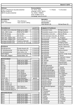 Organisationsdiagramm - Haupt- & Realschule Clausthal