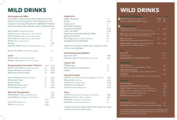 mild drinks wild drinks