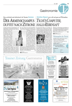Gazzosa - tessiner zeitung