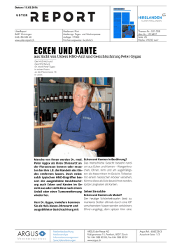 ECKEN UND KANTE