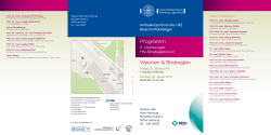 Programm Visionen & Strategien - Prof. Dr. Dr. Christian Schubert