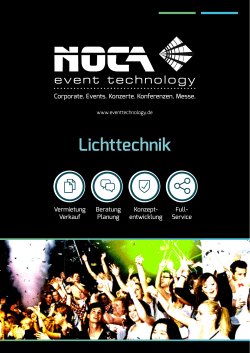 Lichttechnik - NOCA event technology