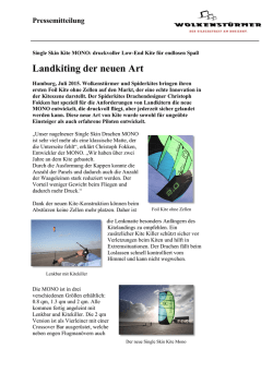 Landkiting der neuen Art