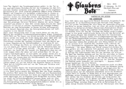 Glaubens-Bote &ndash; Ausgabe: M&auml;rz 2016